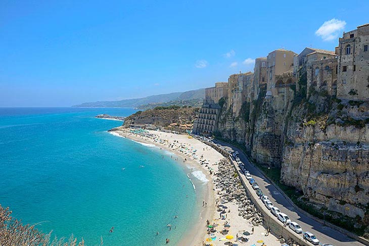 View of 'Le Roccette' beach